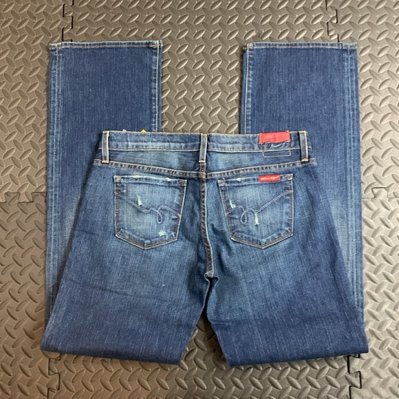 Blue 2 Made in California Women’s boot cut jean size 28 - Picture 3 of 8